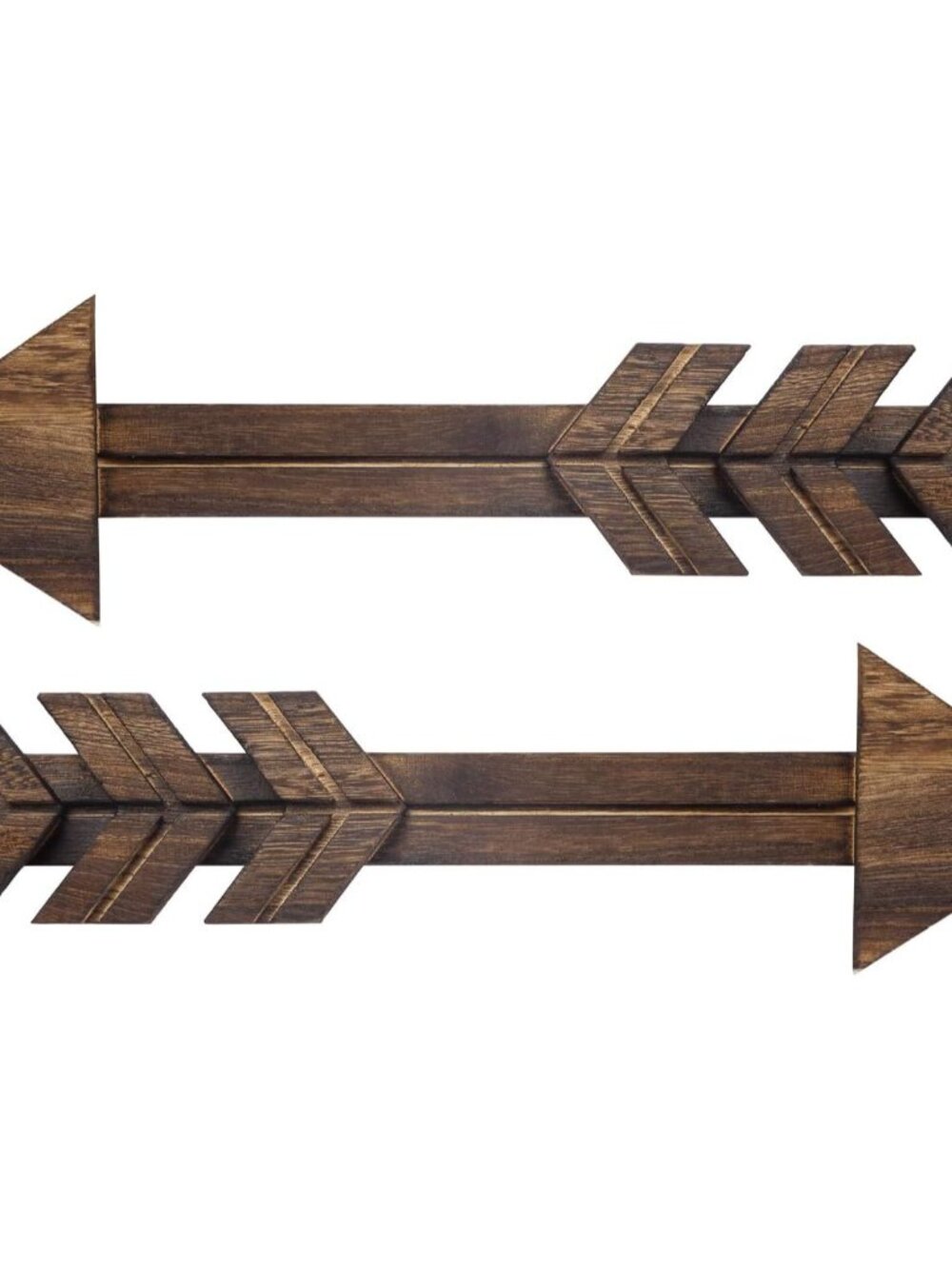 Rustic Wooden Arrow Wall Decor Farmhouse, 15" Wood Arrows Sign Wall Hanging Art